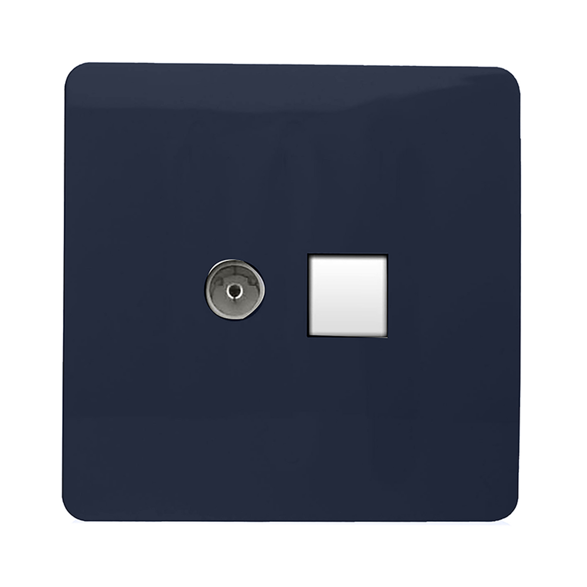 ART-TV+PCNV  TV Co-Axial & PC Ethernet Navy Blue